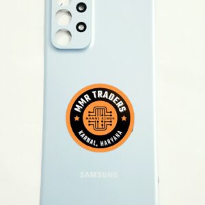 Back Panel for Samsung Galaxy A23 - Light Blue And Silver
